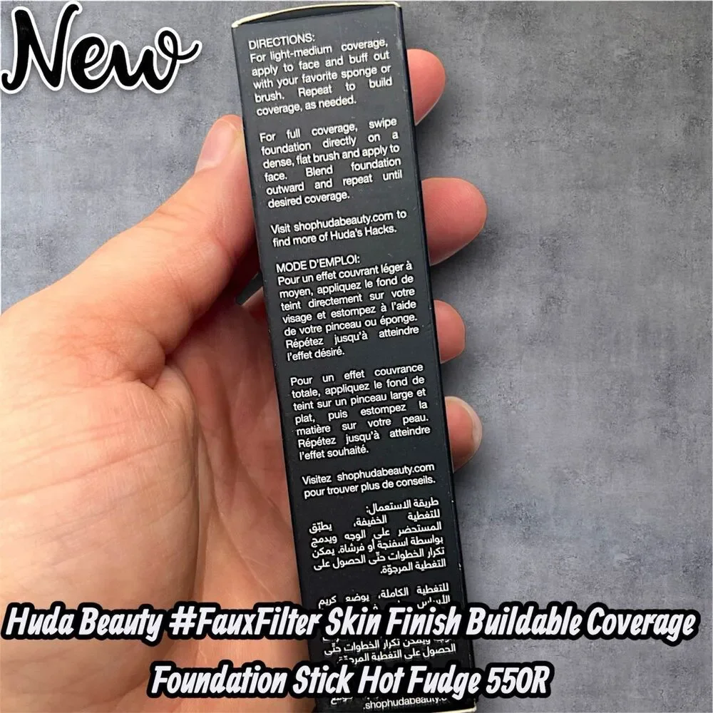 NEW Huda Beauty #FauxFilter Skin Finish Buildable Coverage Foundation Stick Hot